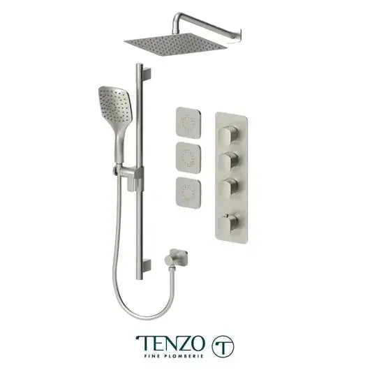 Tenzo Delano Extenza Shower kit 3 Function with Body Jets and 10 Inch Shower head - DET43-571168