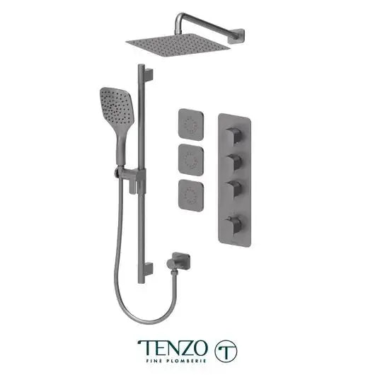 Tenzo Delano Extenza Shower kit 3 Function with Body Jets and 10 Inch Shower head - DET43-571168