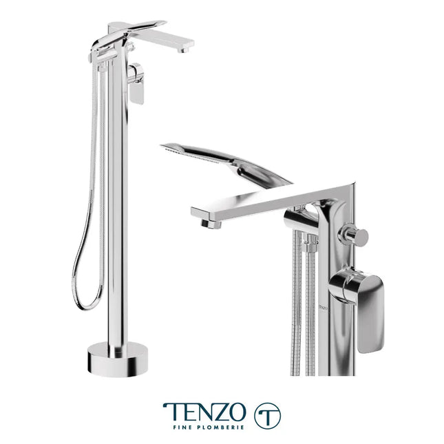 Tenzo Delano Free Standing Tub Filler Rough in Included - Plumbing Market