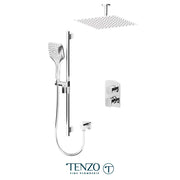 Tenzo Delano Shower Faucet Kit With 12 Inch Airboost Ceiling Shower Head - Plumbing Market