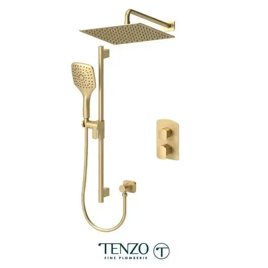 Tenzo Delano Shower Kit 2 Function Pressure Balanced with 12 Inch Wall Mounted Head - DEPB32-20112