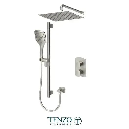 Tenzo Delano Shower Kit 2 Function Pressure Balanced with 12 Inch Wall Mounted Head - DEPB32-20112