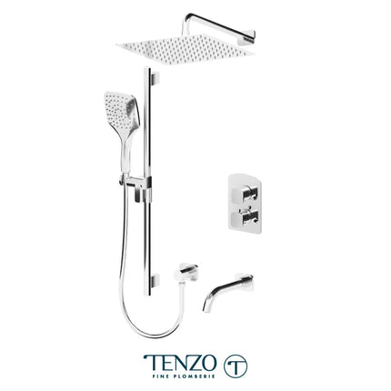 Tenzo Delano Shower kit 3 functions 12" Showerhead DET33-501125 - Plumbing Market