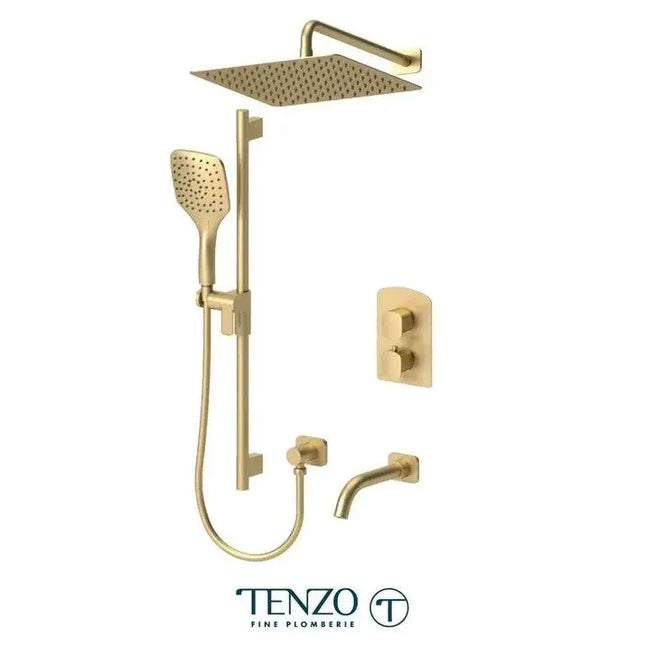 Tenzo Delano Shower kit 3 functions 12" Showerhead DET33-501125 - Plumbing Market