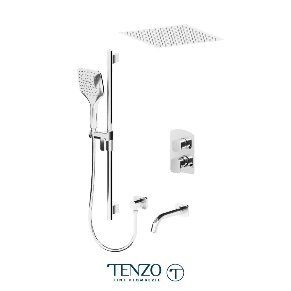 Tenzo Delano Shower kit 3 functions Recessed Showerhead DEPB33-511655 - Plumbing Market