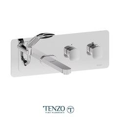Tenzo Delano Wall Mount Tub Filler With Retractable Hose - Plumbing Market