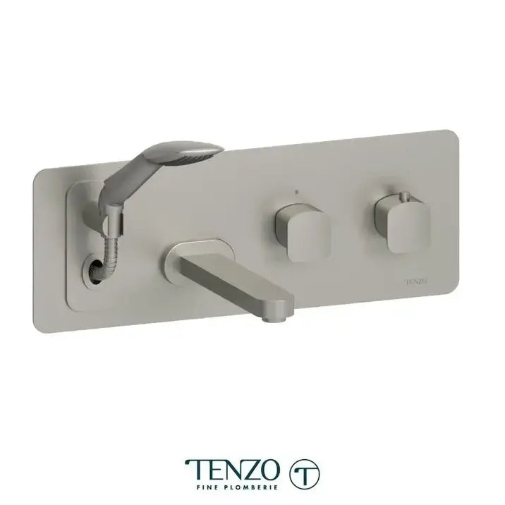 Tenzo Delano Wall Mount Tub Filler With Retractable Hose - Plumbing Market