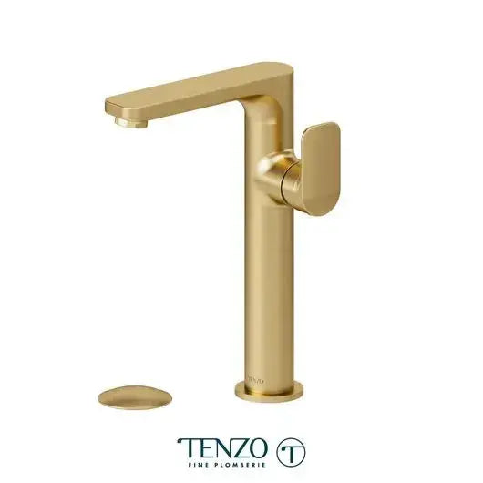 Tenzo Delano single hole tall lavatory faucet with (overflow) drain - DE10H-P