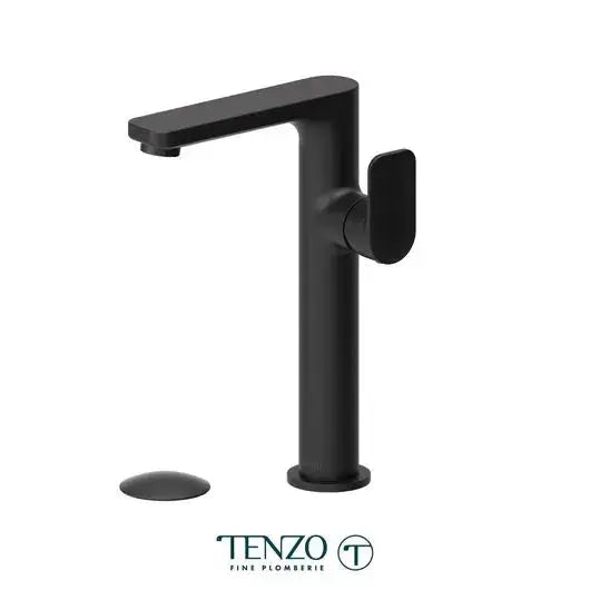 Tenzo Delano single hole tall lavatory faucet with (overflow) drain - DE10H-P