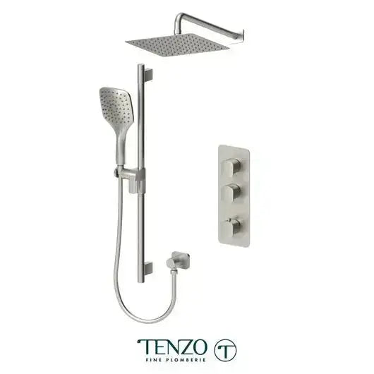 Tenzo EXTENZA 2 functions Shower Faucet with 10 Inch Wall Mounted Head - DET42-20111 - Plumbing Market
