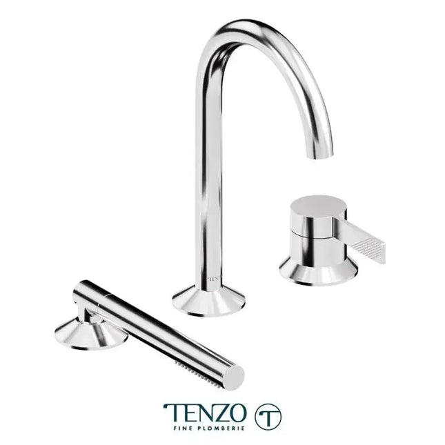 Tenzo Paloma 3 Pieces Deck Mount Tub Filler PAL35 - Plumbing Market