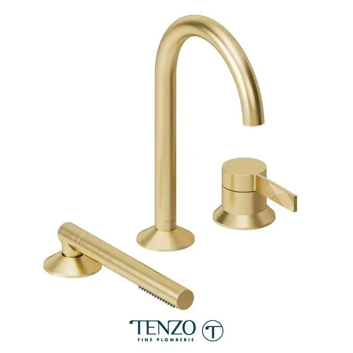 Tenzo Paloma 3 Pieces Deck Mount Tub Filler PAL35 - Plumbing Market
