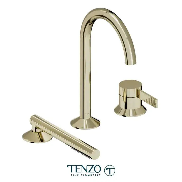 Tenzo Paloma 3 Pieces Deck Mount Tub Filler PAL35 - Plumbing Market