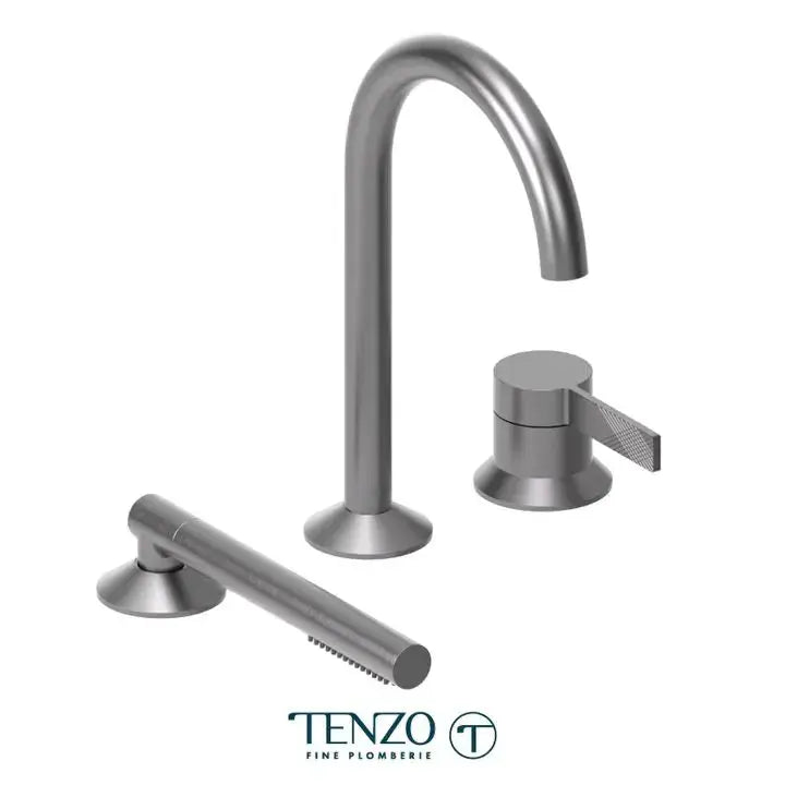 Tenzo Paloma 3 Pieces Deck Mount Tub Filler PAL35 - Plumbing Market