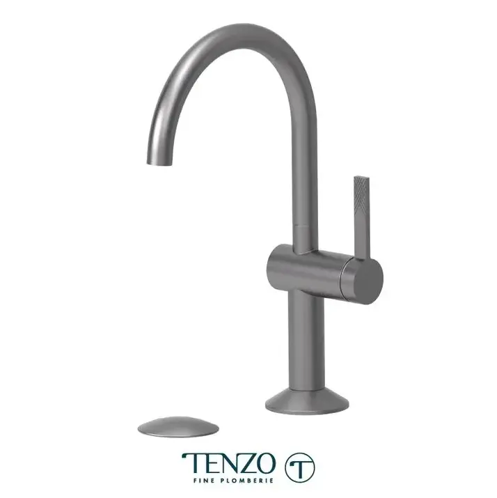 Tenzo Paloma Single Hole Bathroom Faucet With Drain PAL10-P - Plumbing Market