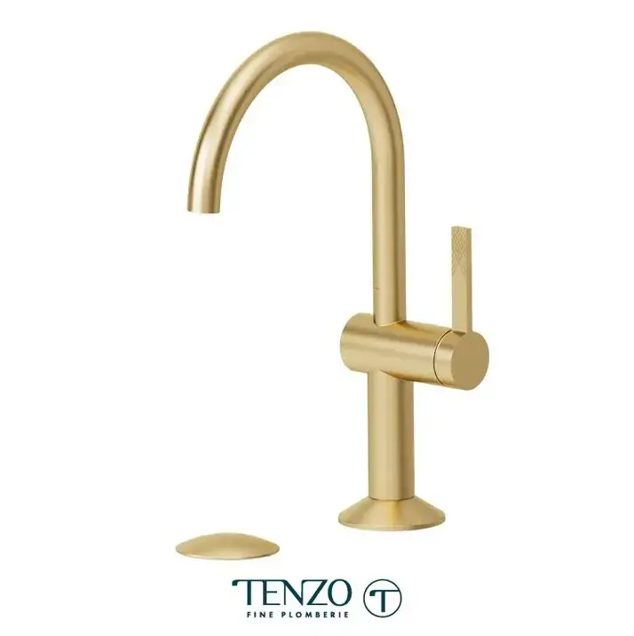 Tenzo Paloma Single Hole Bathroom Faucet With Drain PAL10-P - Plumbing Market