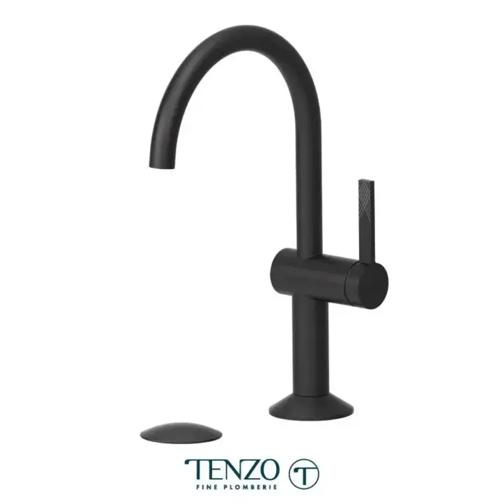 Tenzo Paloma Single Hole Bathroom Faucet With Drain PAL10-P - Plumbing Market