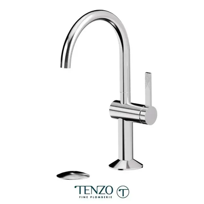 Tenzo Paloma Single Hole Bathroom Faucet With Drain PAL10-P