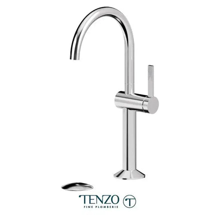 Tenzo Paloma Tall Single Hole Lavatory Faucet with Drain - Plumbing Market