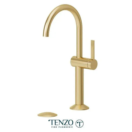 Tenzo Paloma Tall Single Hole Lavatory Faucet with Drain - Plumbing Market