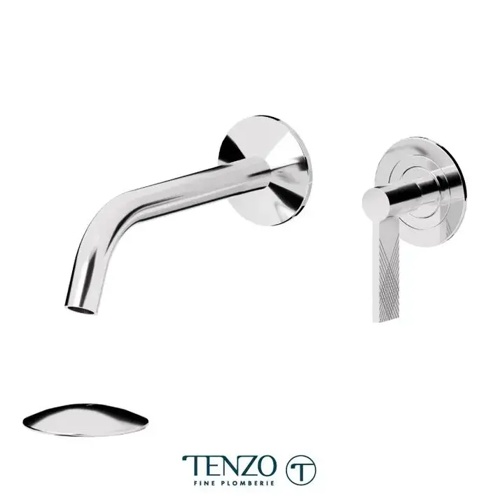 Tenzo Paloma Wall Mount Bathroom Faucet With Drain PAL14 - Plumbing Market