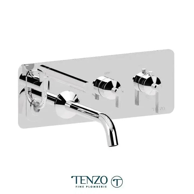 Tenzo Paloma Wall Mount Tub Filler With Retractable Hose - Plumbing Market