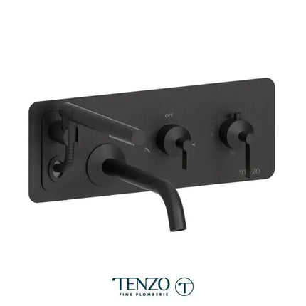 Tenzo Paloma Wall Mount Tub Filler With Retractable Hose - Plumbing Market