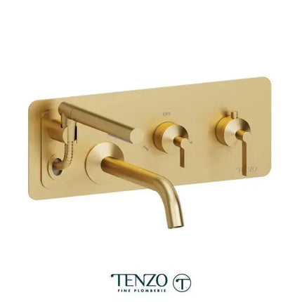 Tenzo Paloma Wall Mount Tub Filler With Retractable Hose - Plumbing Market