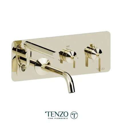 Tenzo Paloma Wall Mount Tub Filler With Retractable Hose - Plumbing Market