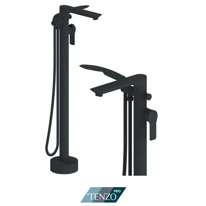 Tenzo Pro Galia Floor Mount 3 pcs Tub Filler GA52 - Plumbing Market