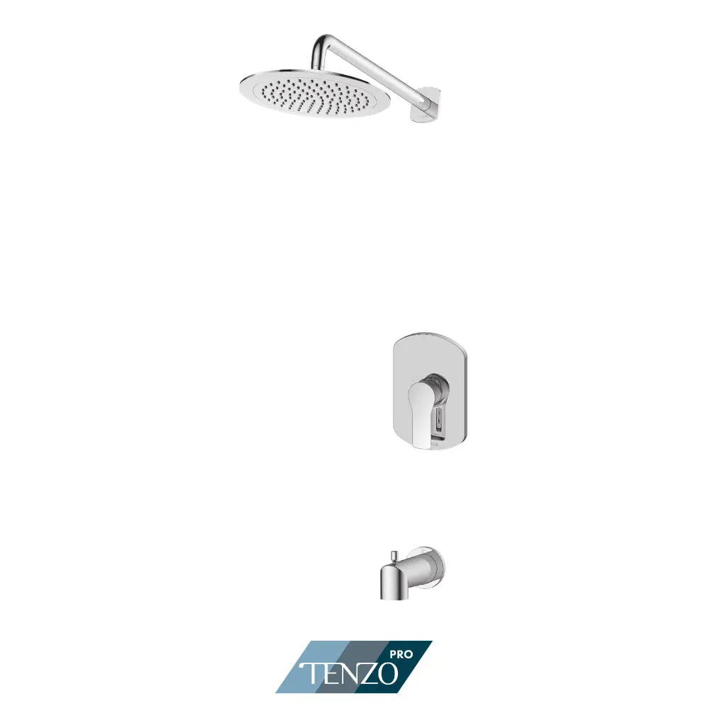 Tenzo Pro Galia Shower Kit 1 Function Pressure Balance Chrome GAPB21-R0132 - Plumbing Market