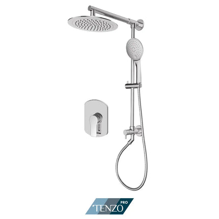 Tenzo Pro Galia Shower Kit 1 Function Pressure Balance Chrome GAPB21-R1201 - Plumbing Market