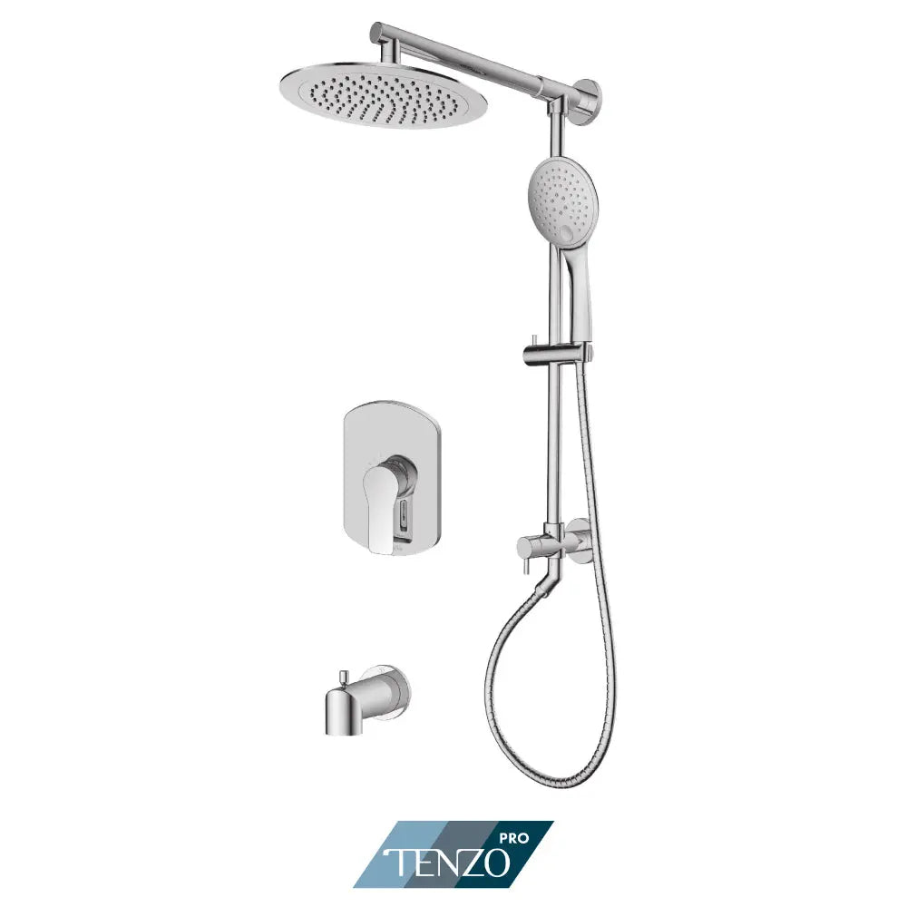 Tenzo Pro Galia Shower Kit 1 Function Pressure Balanced Chrome GAPB21-R1202 - Plumbing Market