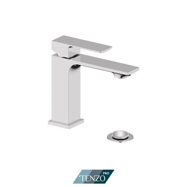 Tenzo Pro Kalissa Single Hole Lavatory Faucet With Drain Chrome - Plumbing Market