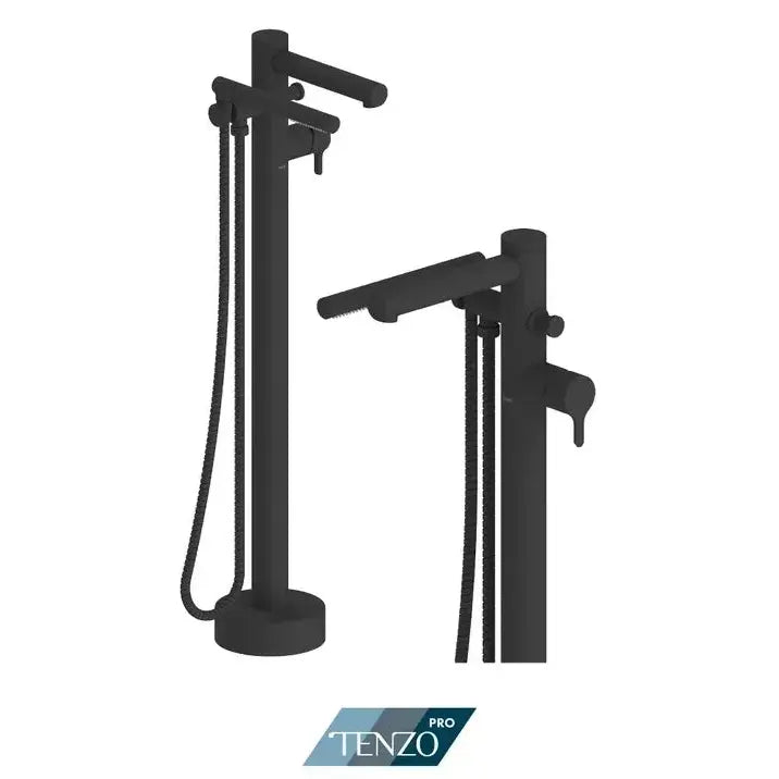 Tenzo Pro Mylo Floor Mount 3 pcs Tub Filler MY52-PB - Plumbing Market