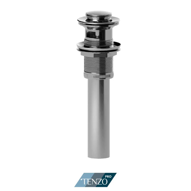 Tenzo Pro Push pop-up drain with overflow round - Plumbing Market