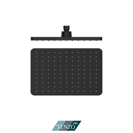 Tenzo Pro Shower head rectangular 19x27cm [7-1/2 x 10 3/4] PVC PVTS-710 - Plumbing Market