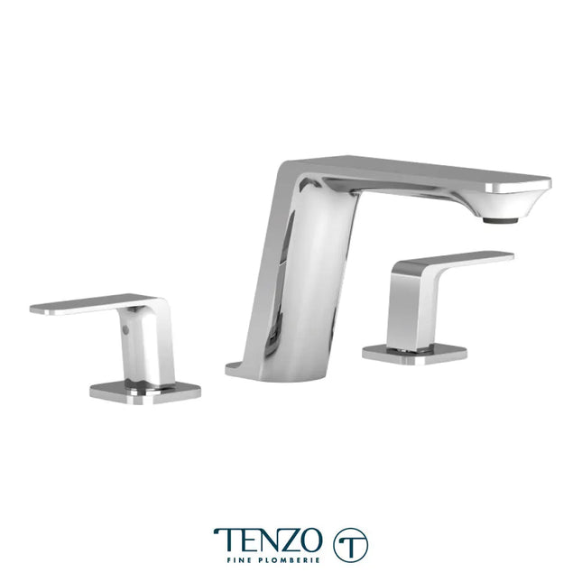 Tenzo Quantum 8 Inch Widespread Bathroom Faucet in Chrome - Plumbing Market