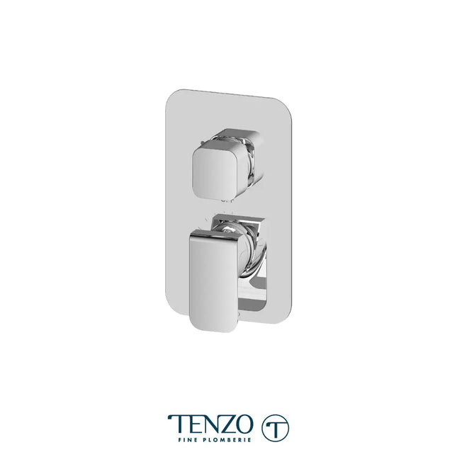 Tenzo Quantum T-Box valve 2 functions pres bal chrome finish - Plumbing Market