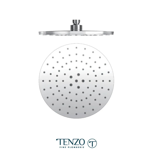 Tenzo Shower head round 23cm [9in] PVC chrome PVTS-09-R2 - Plumbing Market