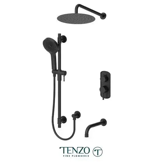 Tenzo Shower kit -  3 functions, Alyss - 12" Shower head ALYPB33-501125