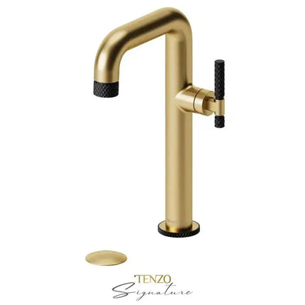 Tenzo Signature Bellacio C Tall Single Hole Vessel Bathroom Faucet BE10H - Plumbing Market