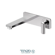 Tenzo Wall Mount Bathroom Faucet With Back Plate and Drain - Plumbing Market