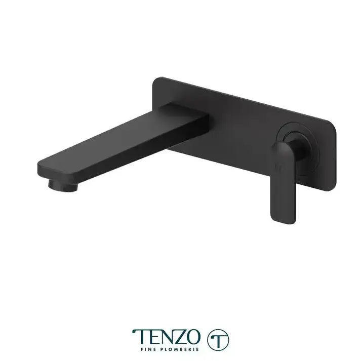 Tenzo Wall Mount Bathroom Faucet With Back Plate and Drain - Plumbing Market