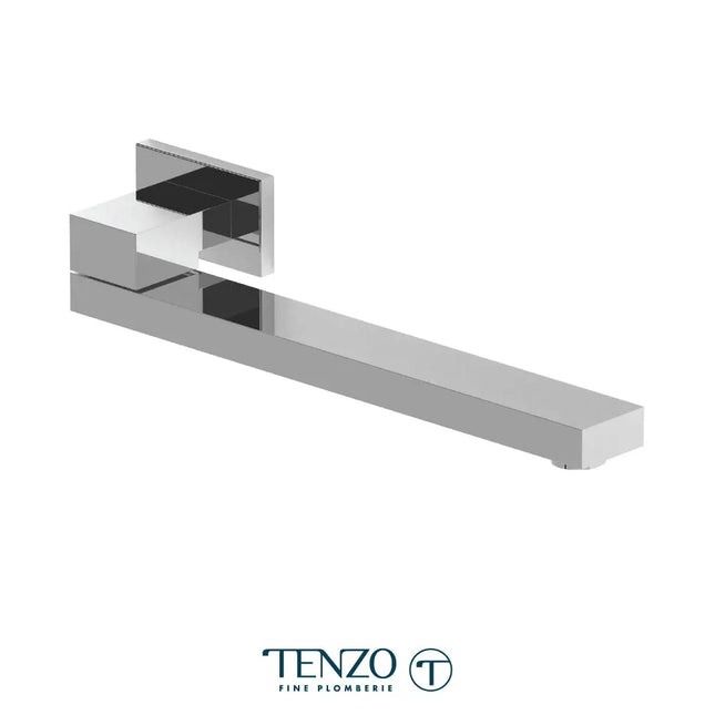 Tenzo Wall mount swivel spout 30cm [12in] brass chrome - Plumbing Market