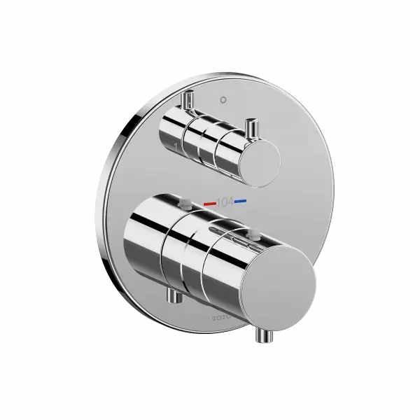 Thermostatic Mixing Valve with Two-way Diverter Trim - Round - Plumbing Market