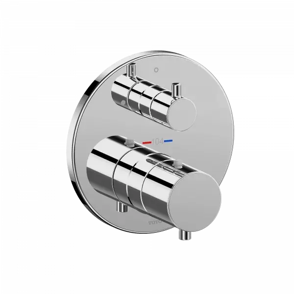 Thermostatic Mixing Valve with Volume Control Trim - Round - Plumbing Market