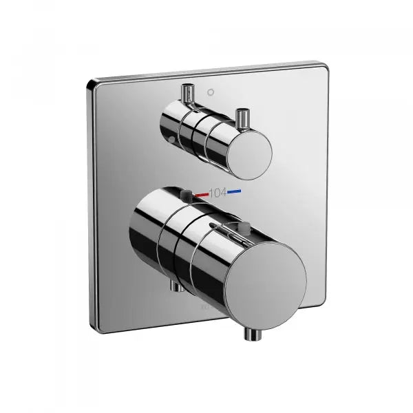 Thermostatic Mixing Valve with Volume Control Trim - Square - Plumbing Market