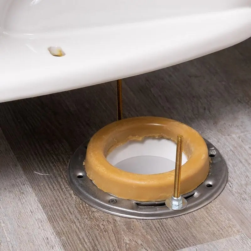 Toilet Wax Ring, Pair of Brass Bolts and Supply Line Package - Plumbing Market