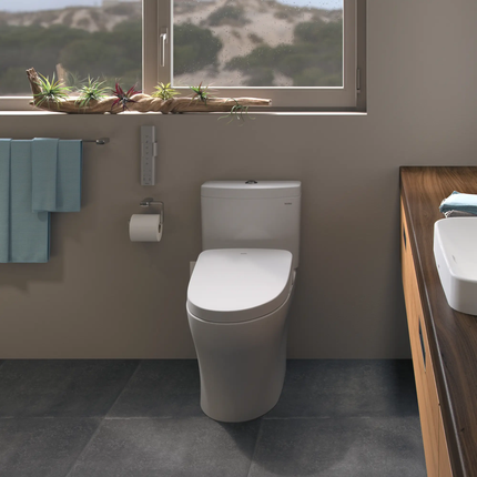 Toto Aquia IV One Piece Elongated Comfort Height Toilet Less Seat - Plumbing Market